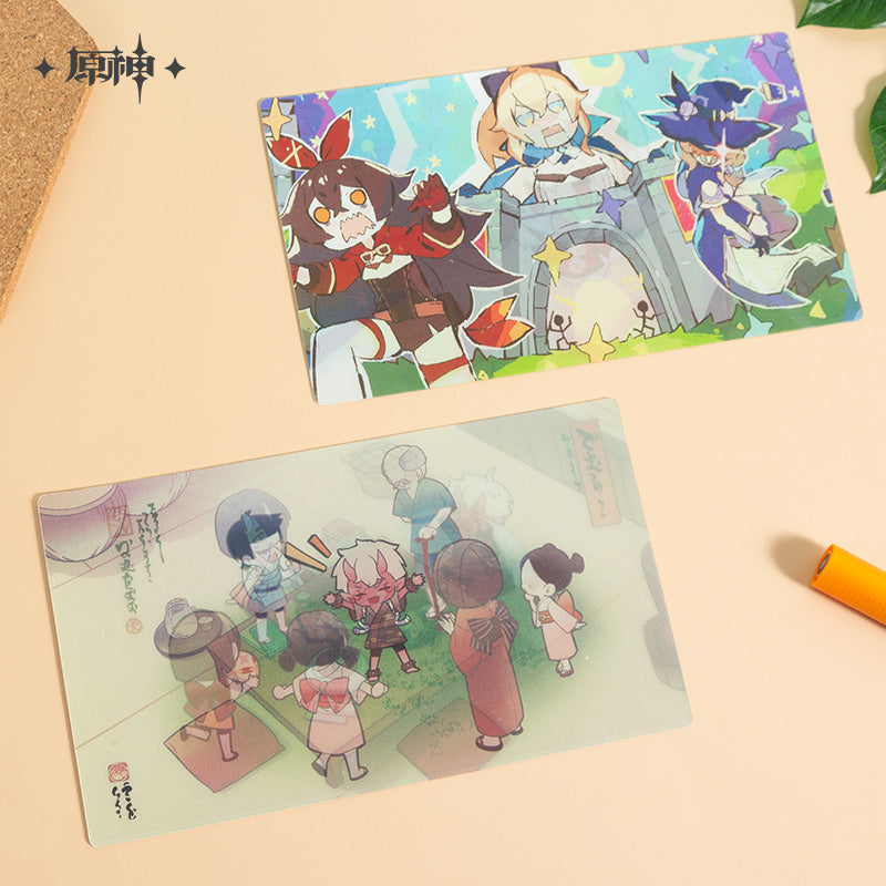 原神Genshin Impact A Glimpse of the World Series Postcard Set Lenticular