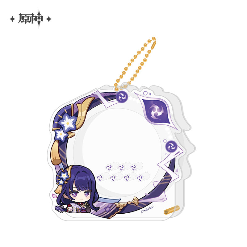 原神 Genshin Impact Profile Frame Badge Acrylic Cover Raiden Shogun