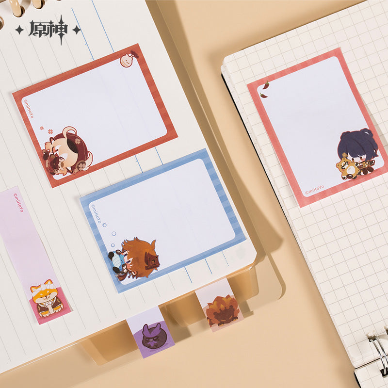 原神Genshin Impact Chibi Chara Sticky Pad Set