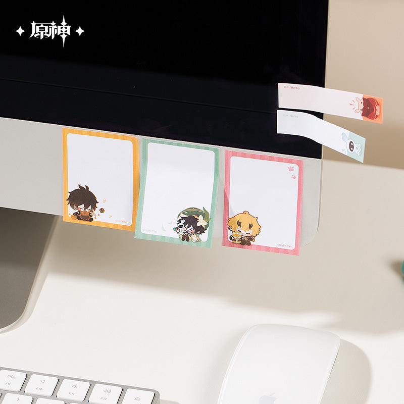 原神Genshin Impact Chibi Chara Sticky Pad Set