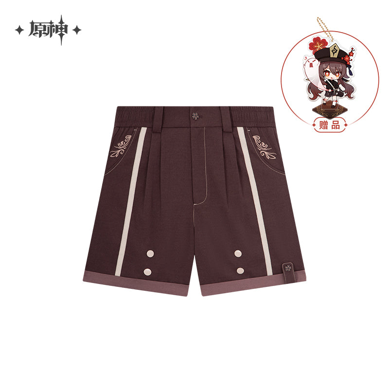 原神 Genshin Impact Hutao Theme Shorts Dark Brown