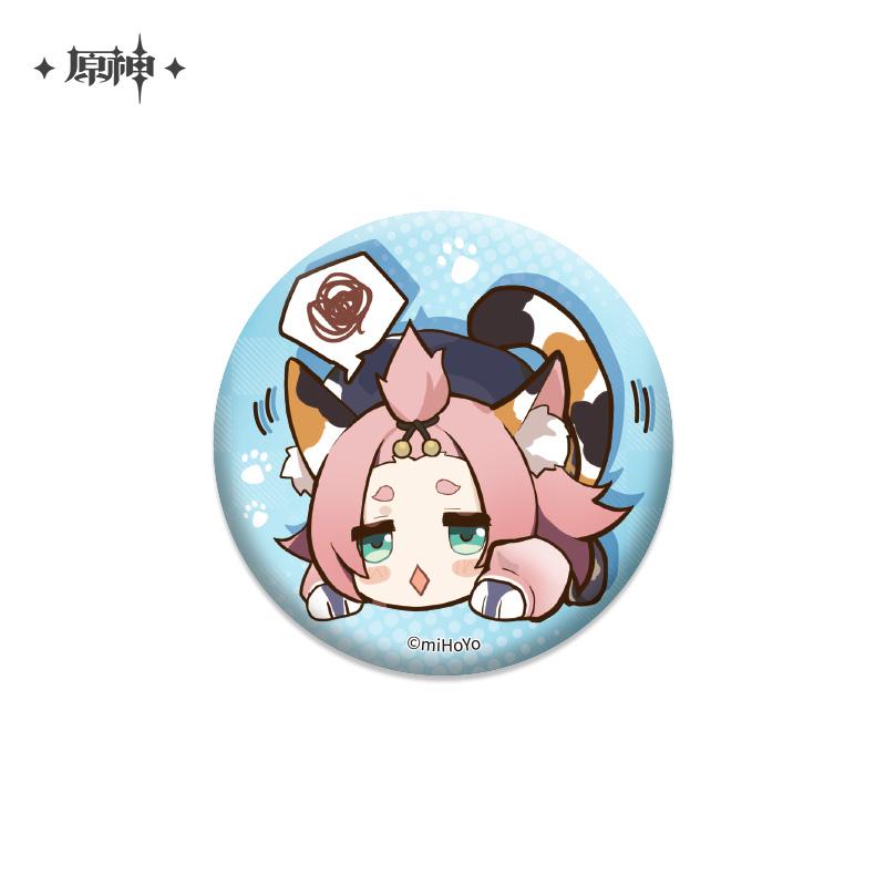 原神 Genshin Impact Chibi Stickers Pearl Tin Badge Diona - newnewonline