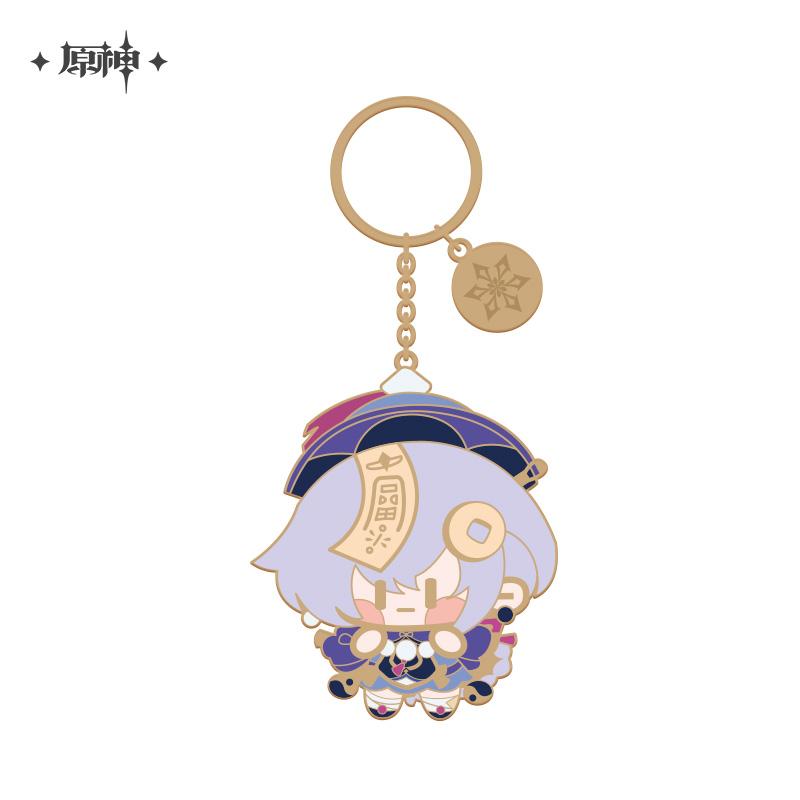 原神 Genshin Impact Chibi Chara Metallic Keychain Qiqi - newnewonline