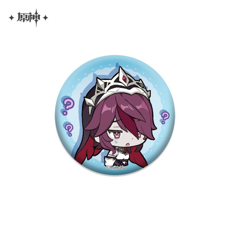 原神 Genshin Impact Chibi Stickers Pearl Tin Badge Rosaria - newnewonline