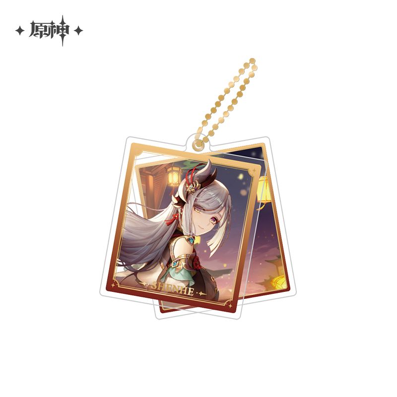 原神 Genshin Impact Theme Chara Double Acrylic Keychain Shenhe - newnewonline