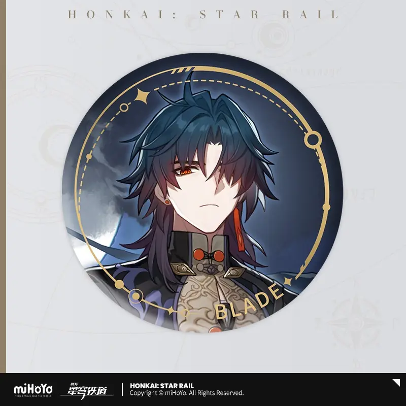 崩坏：星穹铁道 Honkai: Star Rail Splash Art Tinplate Badge Blade - newnewonline