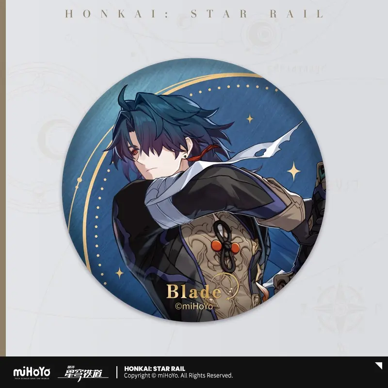 崩坏：星穹铁道 Honkai: Star Rail Interstellar Journey Tinplate Badge Blade ...