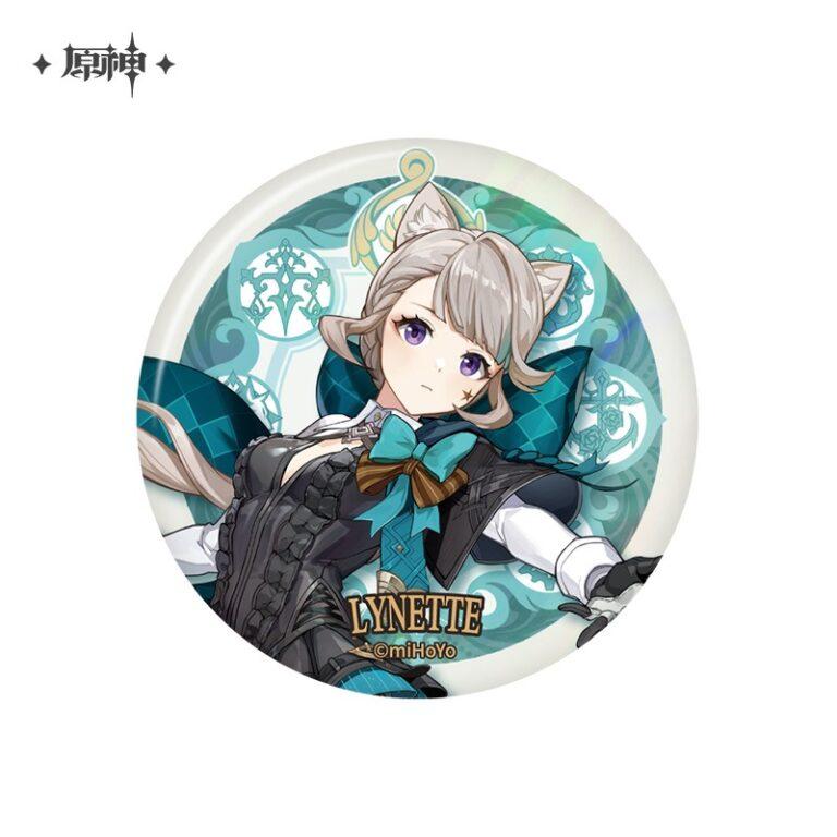 原神 Genshin Impact Fontaine Chara Tin Badge Lynette - newnewonline