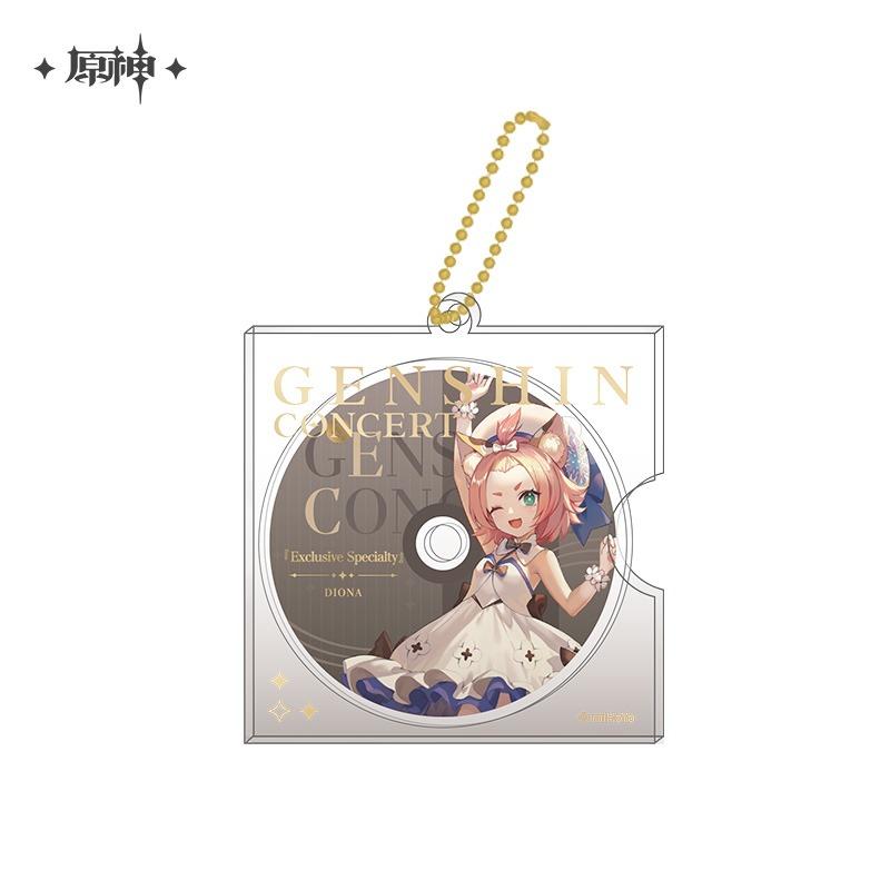 原神 Genshin Impact Concert 2023 CD Shaped Keychain Diona - newnewonline