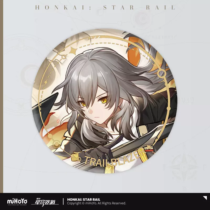 崩坏：星穹铁道 Honkai: Star Rail Splash Art Tinplate Badge Trailblazer Stelle ...
