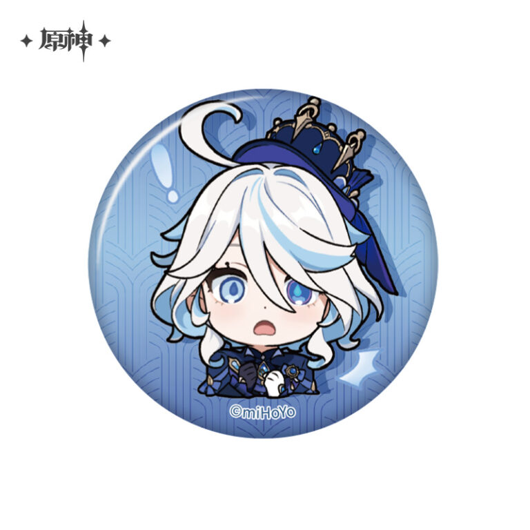 原神 Genshin Impact Chibi Stickers Pearl Tin Badge Furina - newnewonline